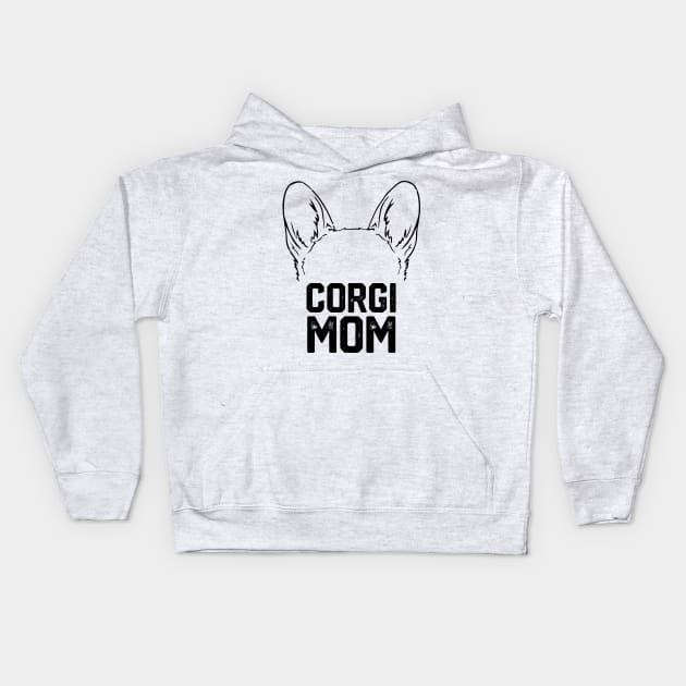 corgi mom Kids Hoodie by spantshirt